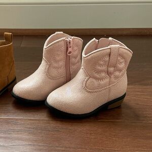 Cat & jack toddler pink cowboy boots size 5